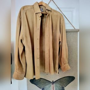 Faconnable suede overshirt men's M